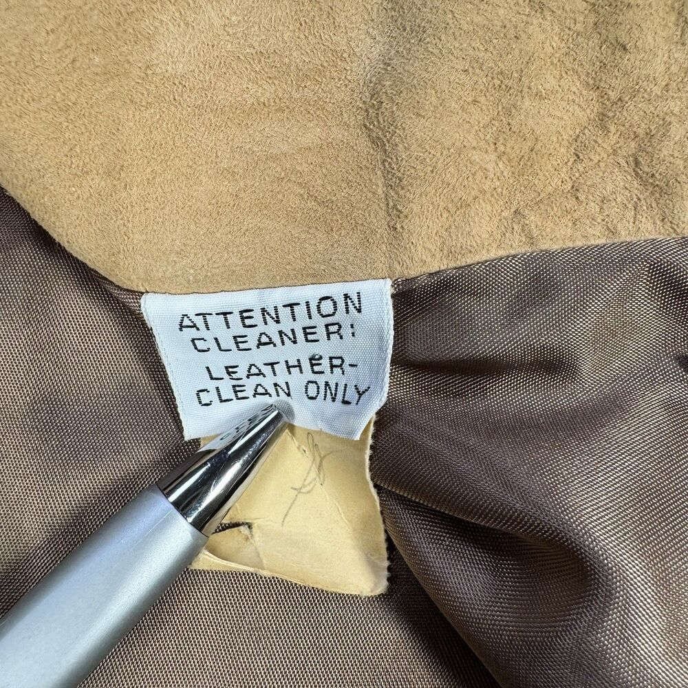 1970s Vintage New England Sportswear Co Suede Jacket Women’s 10 USA Tan - Picture 8 of 14